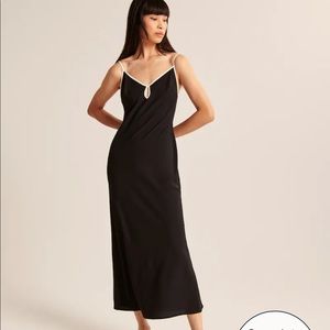NWT Abercombie & fitch keyhole slip maxi dress size xs